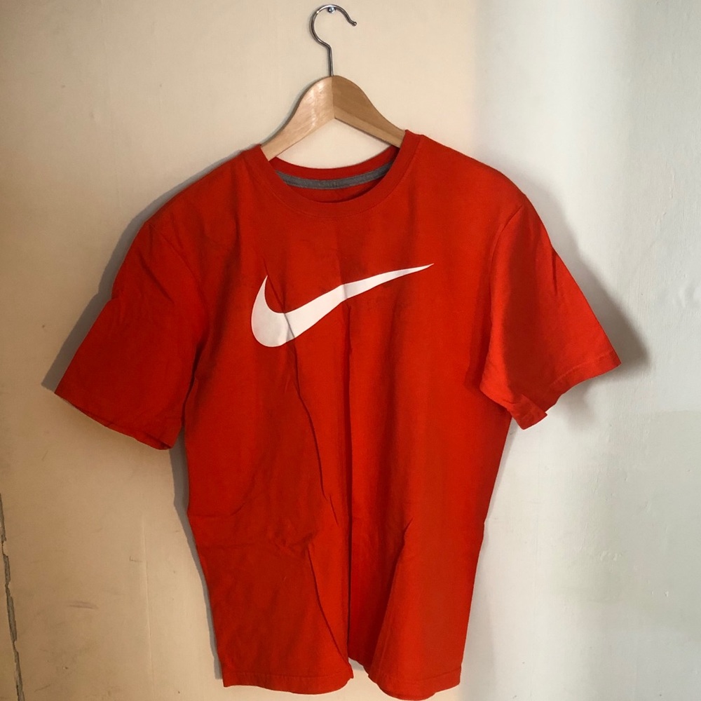 Orange Nike Swoosh T-Shirt